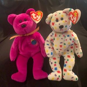 BEANIE BABY VNTG MILLENIUM & Ty 2K